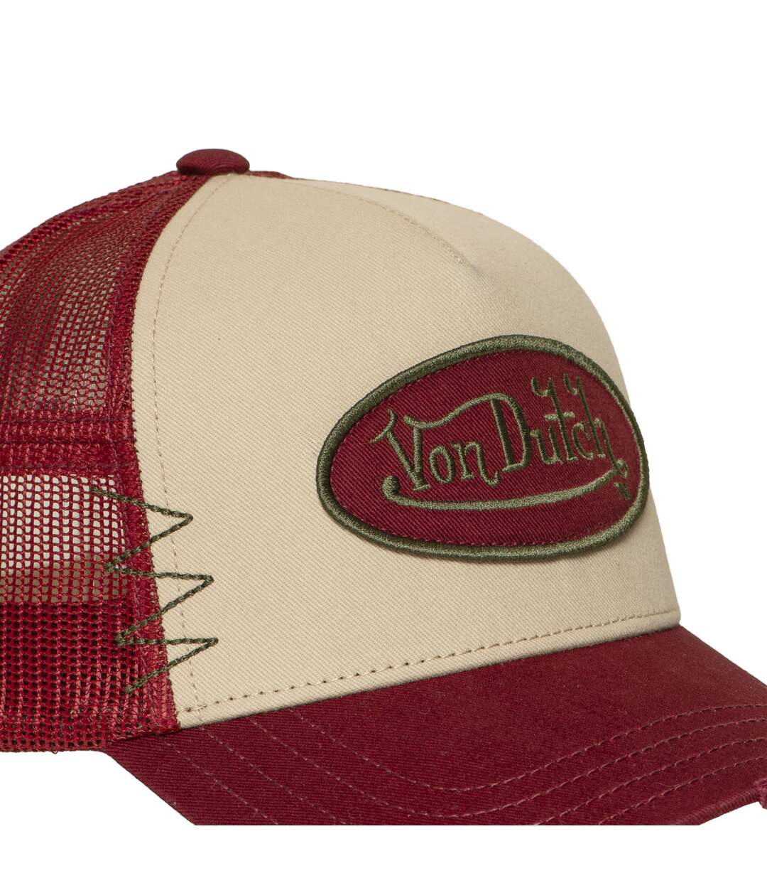 Casquette trucker avec filet effet usé avec filet et patch Used16 Vondutch-3