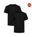 Lot De 2  T-shirts Motif/style Uni Homme Noir Under Armour-1