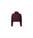 TriDri Womens/Ladies Cropped Fleece Top (Mulberry Red)