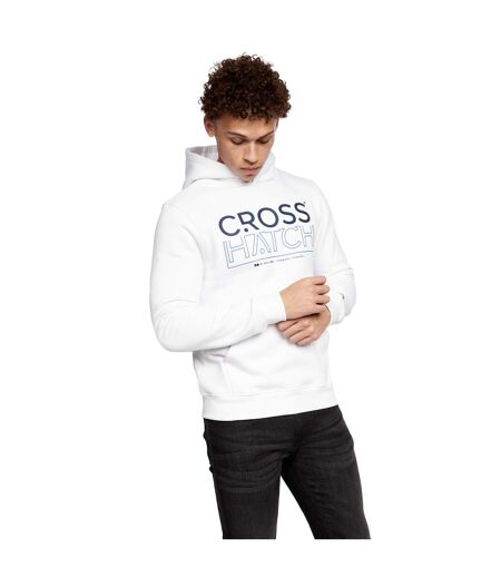 Sweats à capuche hensal homme bleu marine / blanc Crosshatch