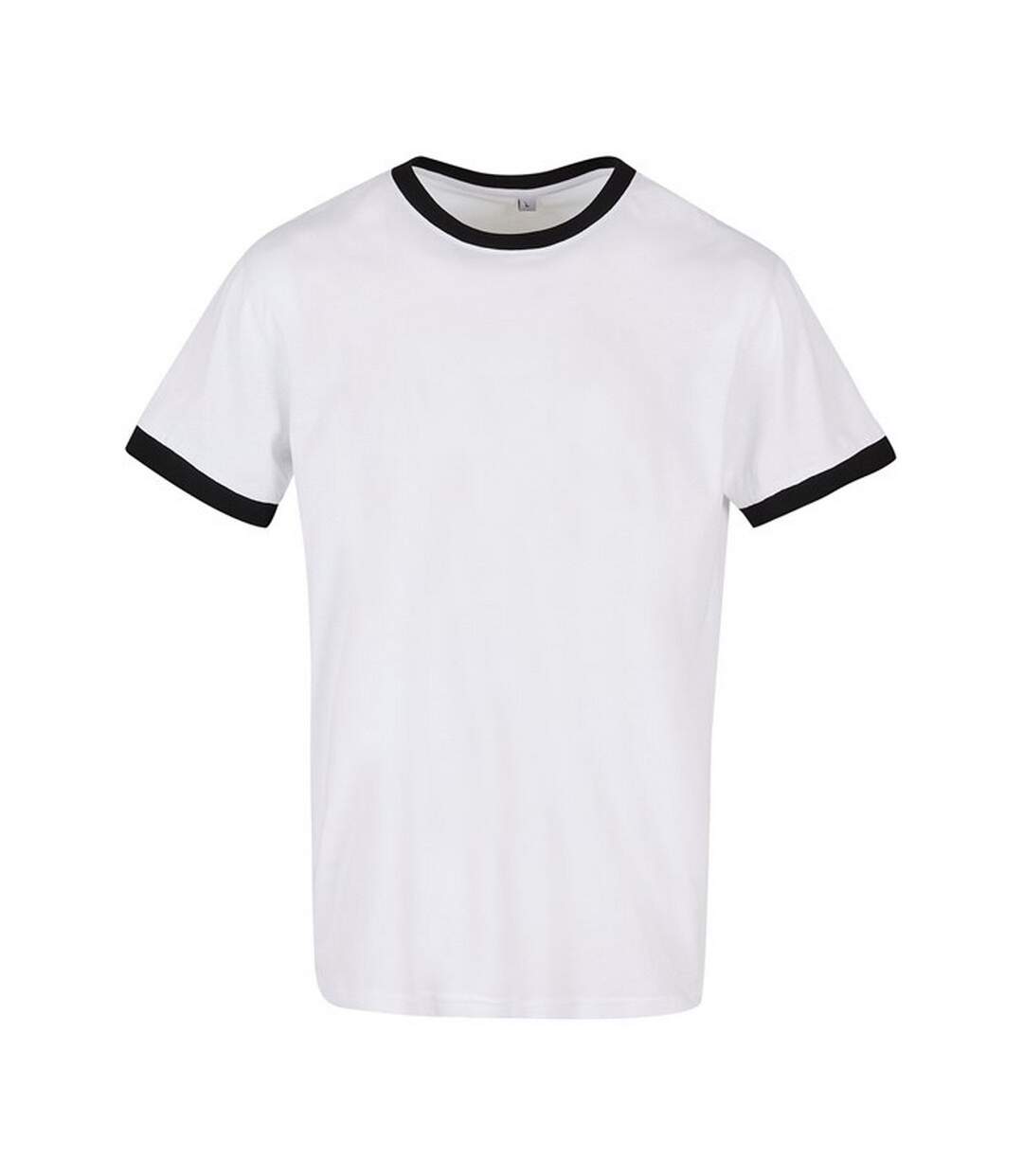 T-shirt Homme Blanc Noir Build Your Brand-1