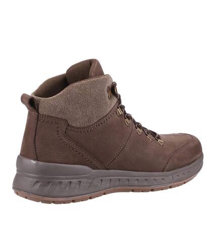 Cotswold Mens Avening Leather Walking Shoes (Dark Tan) - UTFS10122