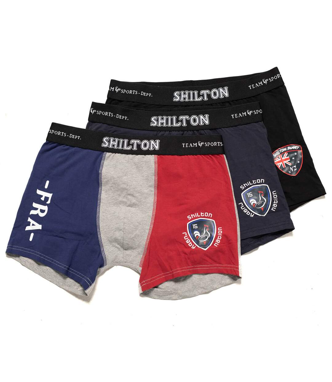 Lot de 3 boxers RUGBY