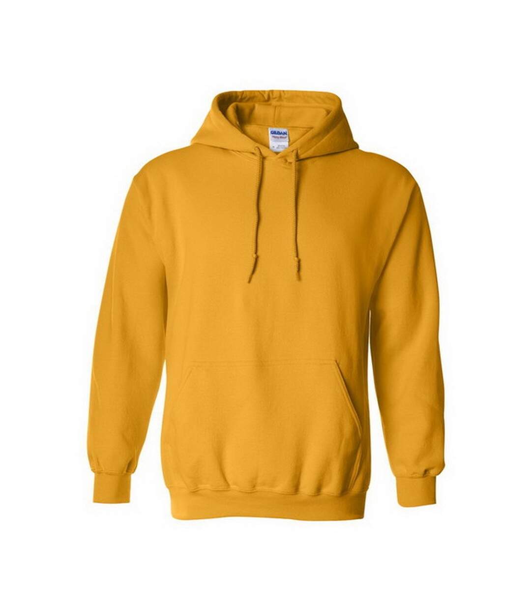 Sweatshirt à capuche unisexe jaune foncé Gildan-1