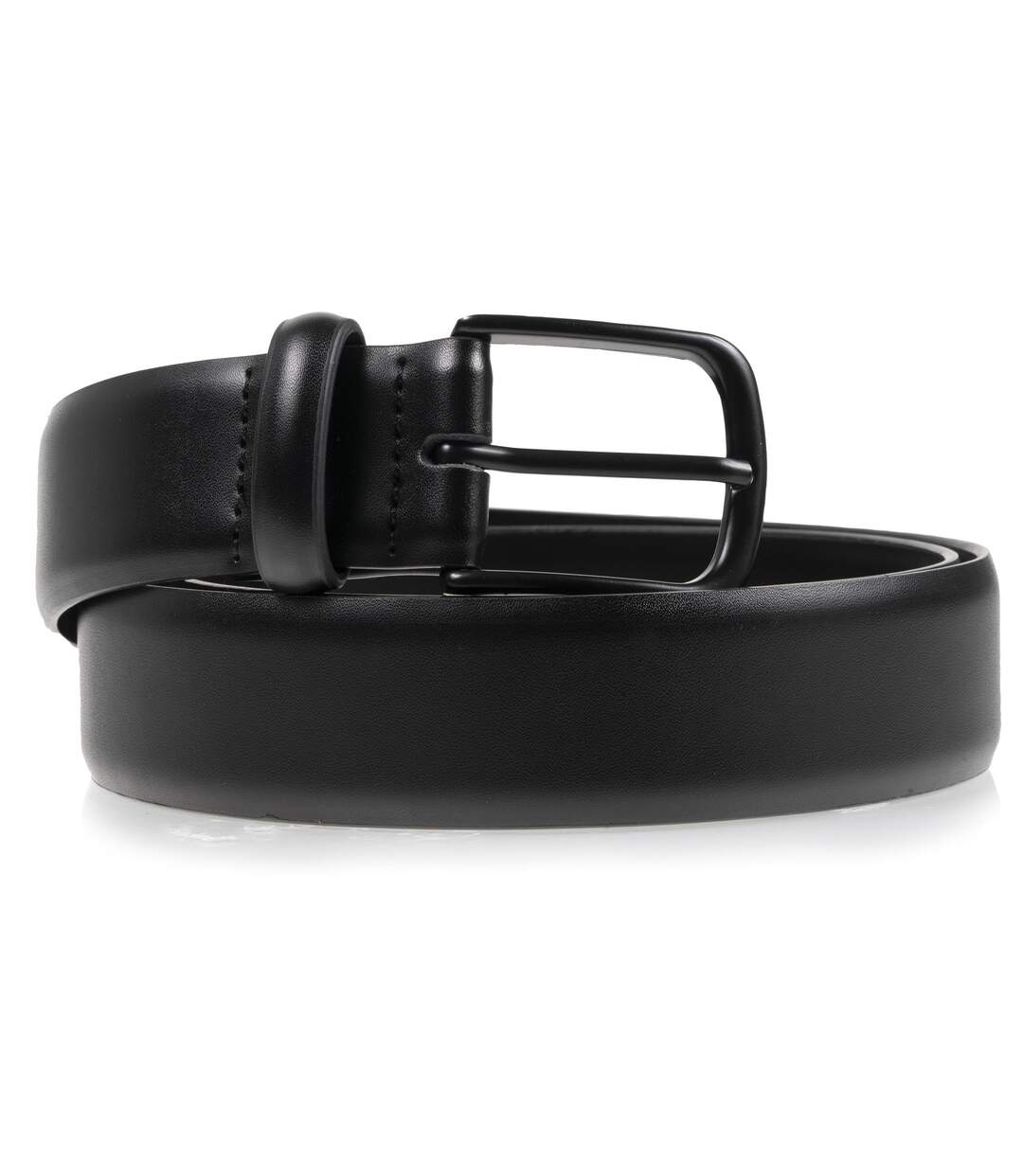 Isotoner Ceinture homme en cuir unie et réversible-1