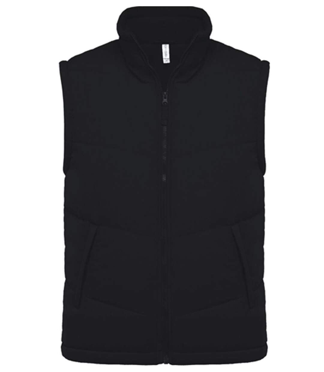 Veste sans manches doublée polaire - K6118 - noir