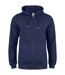 Veste À Capuche Homme Bleu Marine Foncé Clique-1