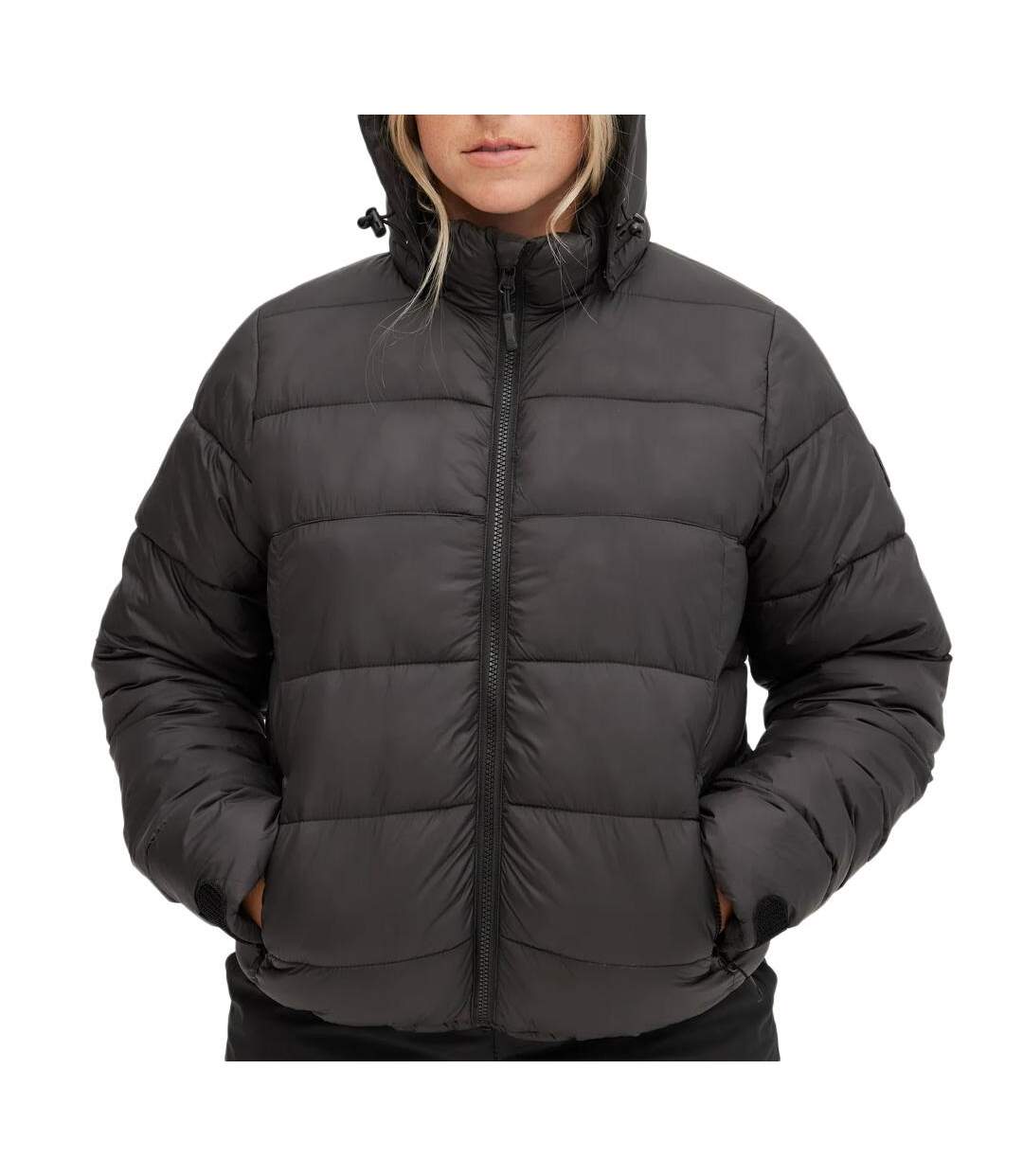 Doudoune noire femme o'neill o'riginals puffers-1