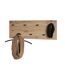 Patère Murale Double Miranda 80cm Chêne & Noir-2