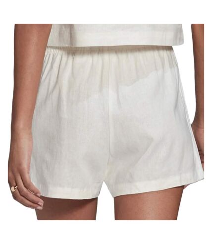 Short Blanc Femme Adidas Linen - 40