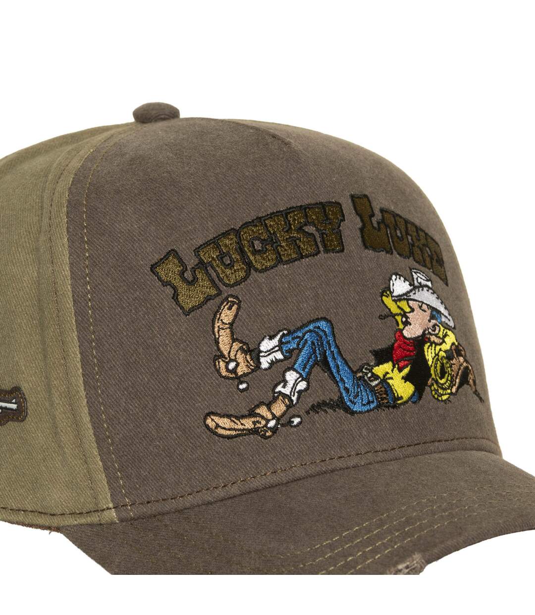 Casquette trucker premium effet usé Lucky Luke Lucky Capslab-3