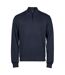 Sweat Motif/style Côtelé Homme Bleu Marine Tee Jays-1