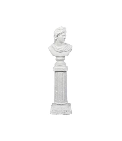 Paris Prix - Statue Déco Buste magnesia 63cm Blanc