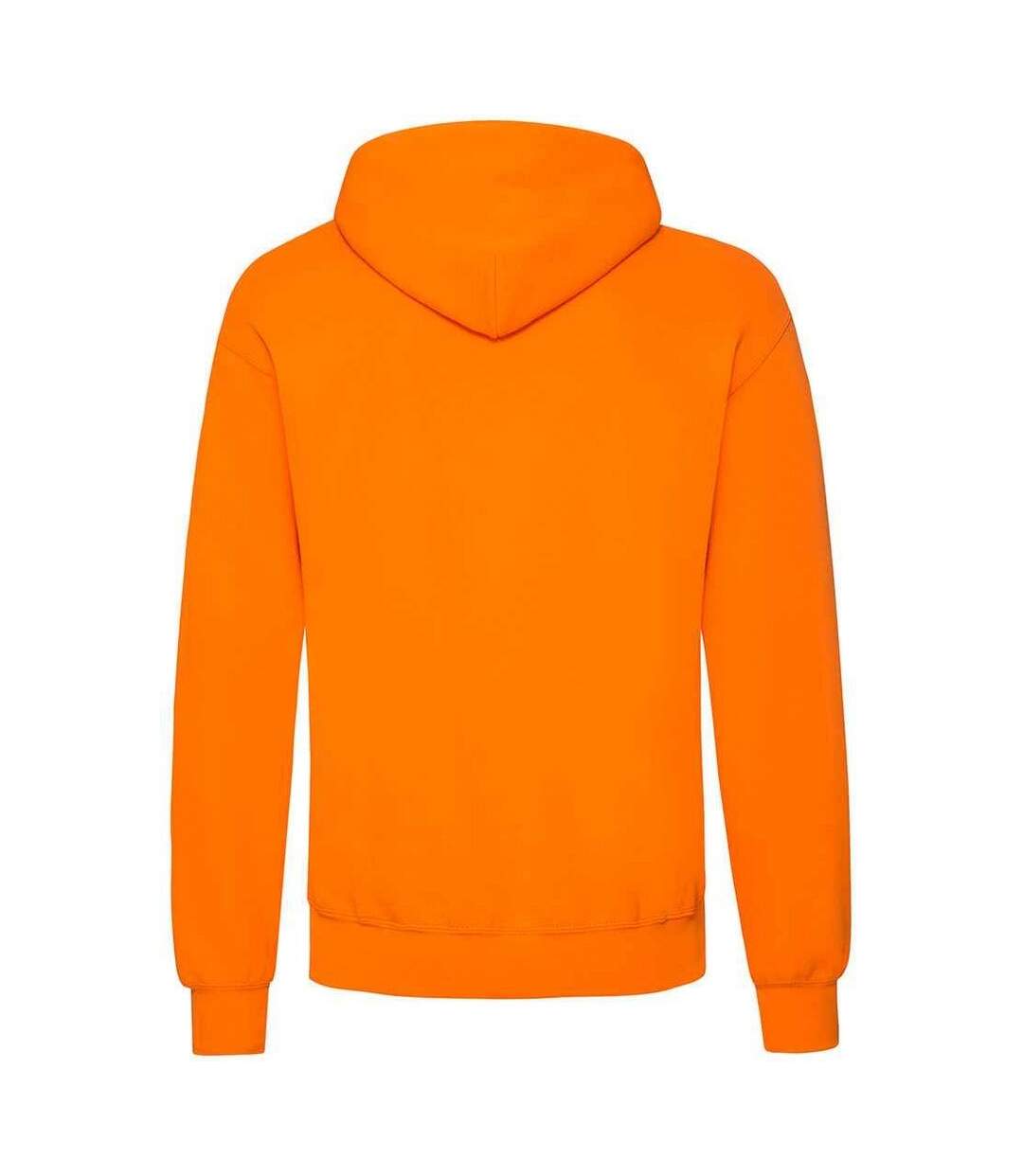 Adults unisex classic hooded sweatshirt orange Fruit of the Loom-2