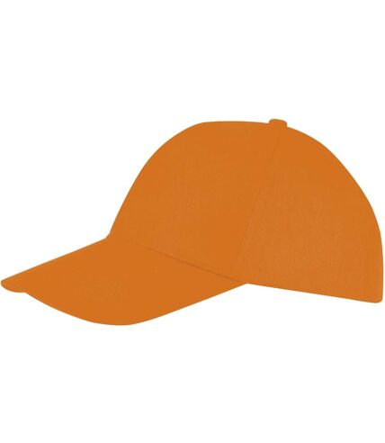 SOLS Unisex Buzz 5 Panel Baseball Cap (Orange)