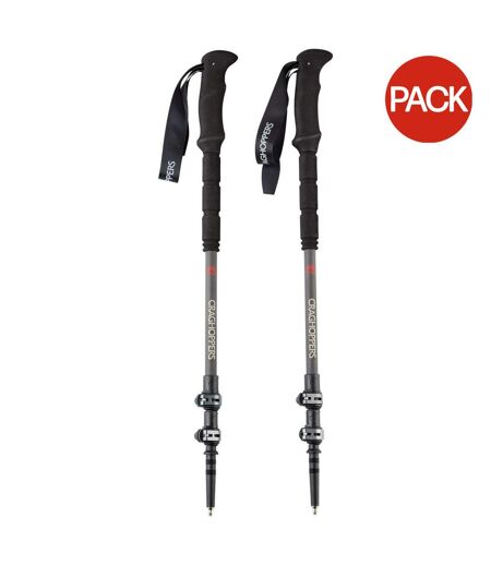 Pack of 2  Treklite carbon trekking poles  one size carbon grey/black Craghoppers