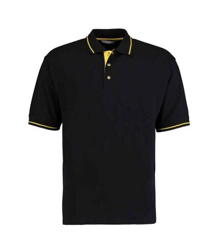 Kustom Kit Mens Polo Shirt (Black/Yellow)