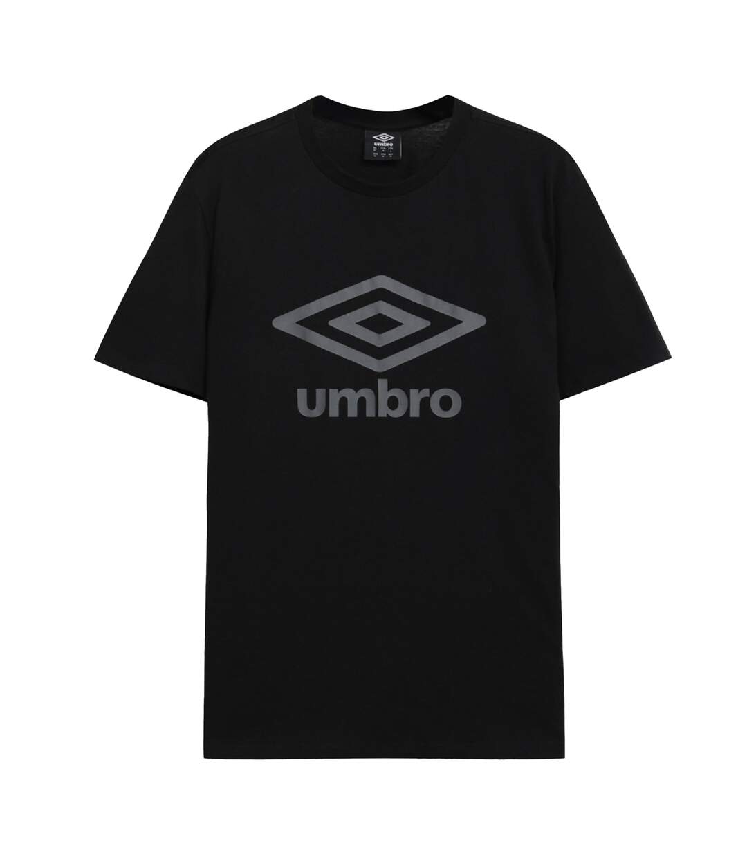 Mens Stacked Logo T-shirt Black Castle Rock Umbro-2