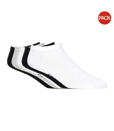 Socquettes briskmix homme blanc / noir / gris Crosshatch