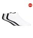 Pack of 5  Mens briskmix trainer socks  white/black/grey Crosshatch-1