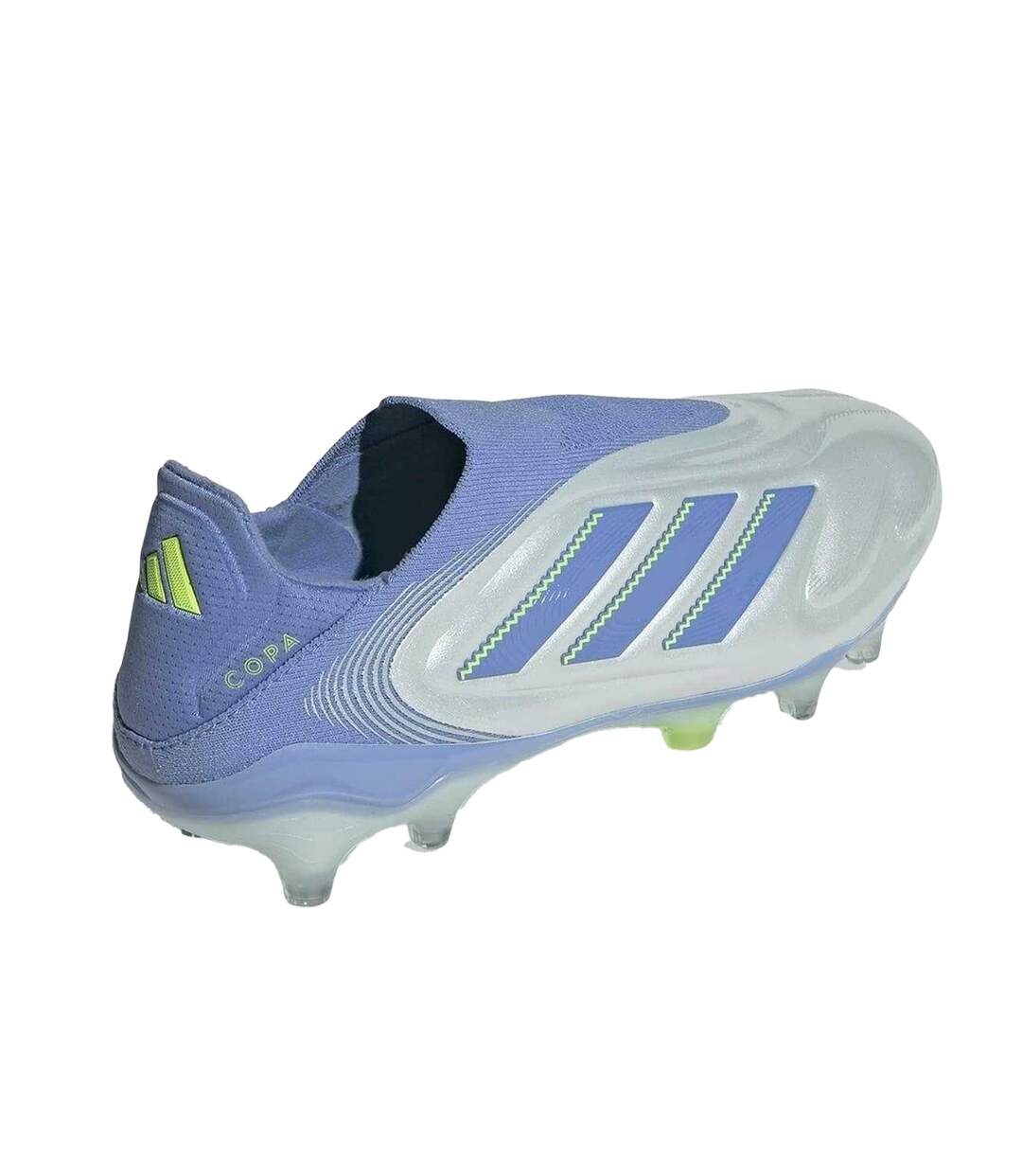 Unisex Adult Copa Pure Iii Elite Leather Firm Ground Football Boots Blue Lemon Adidas-2