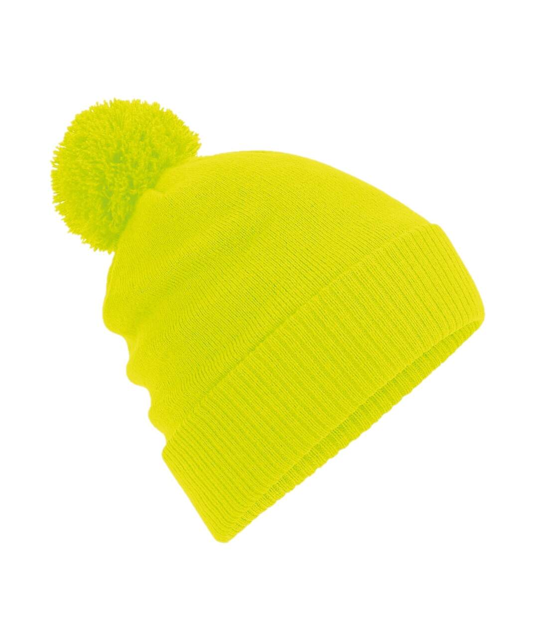 Bonnet snowstar jaune fluo Beechfield