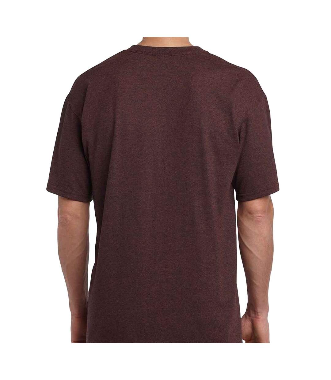 T-shirt manches courtes homme marron orangé Gildan