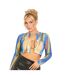 Womens/ladies Abstract Mesh Crop Top Multicoloured Missy Empire-3
