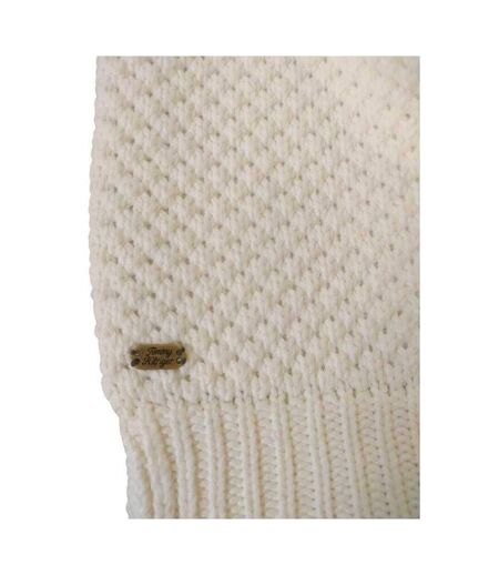 Childrens/kids Knitted Scarf S-m Ecru Tommy Hilfiger