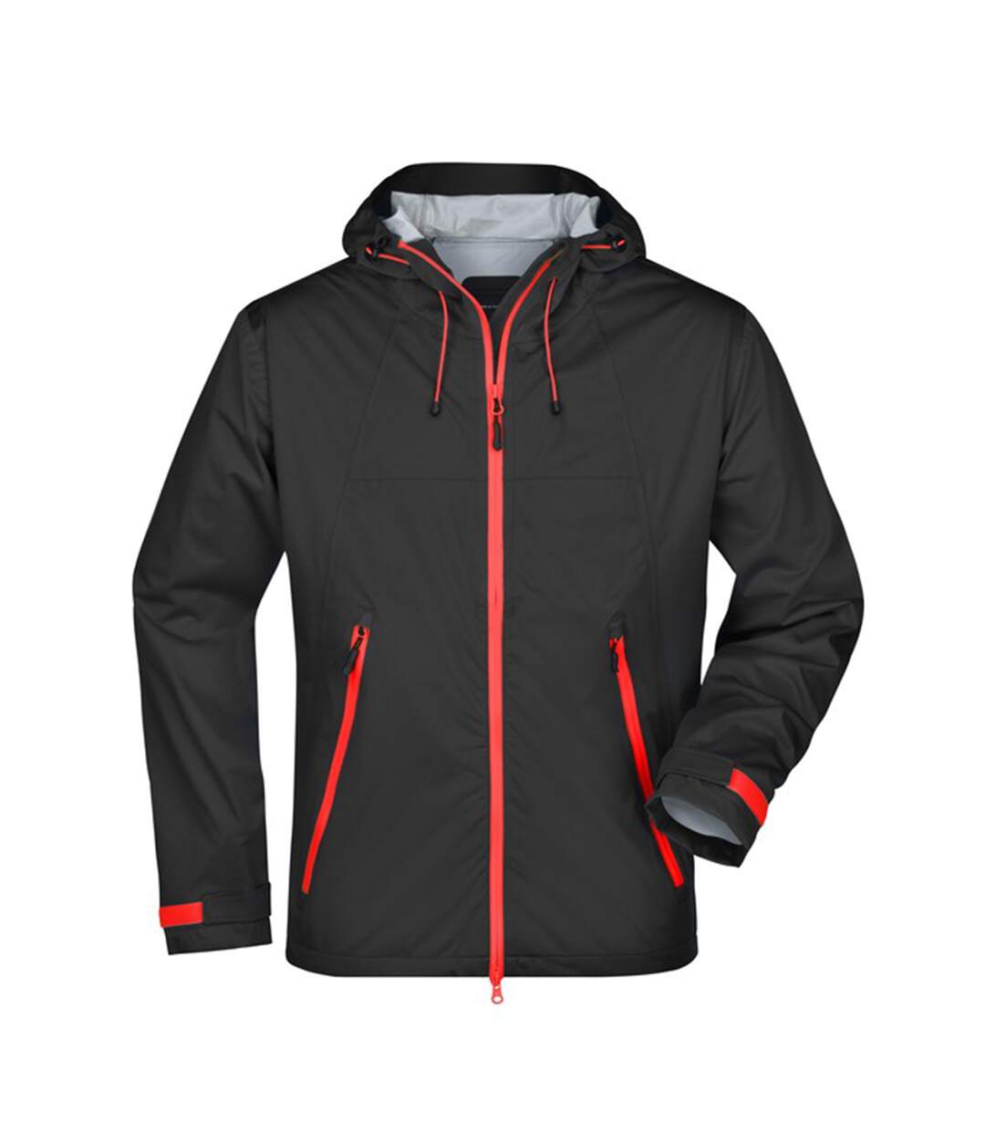 Veste Softshell Homme Noir Rouge James And Nicholson-1