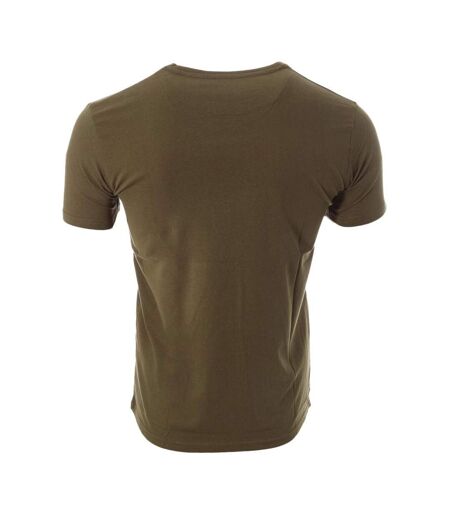 T-shirt kaki/blanc homme best mountain 2002 - l