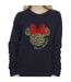 Disney Sweat-shirt de Noël Minnie Mouse léopard Femme/Ladies (Bleu marine) - UTBI29364-3