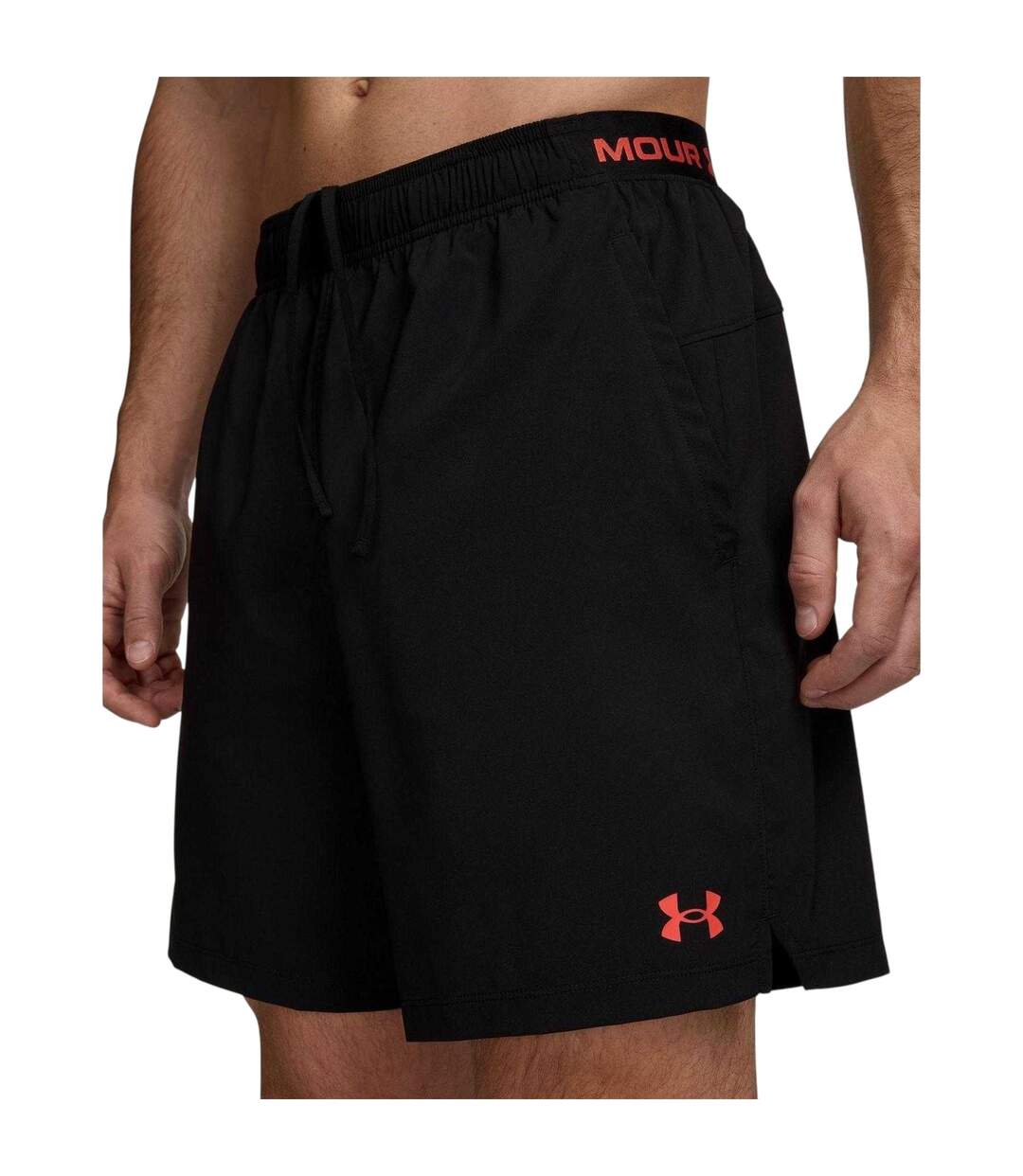Mens Vanish Shorts Black Red Under Armour-2