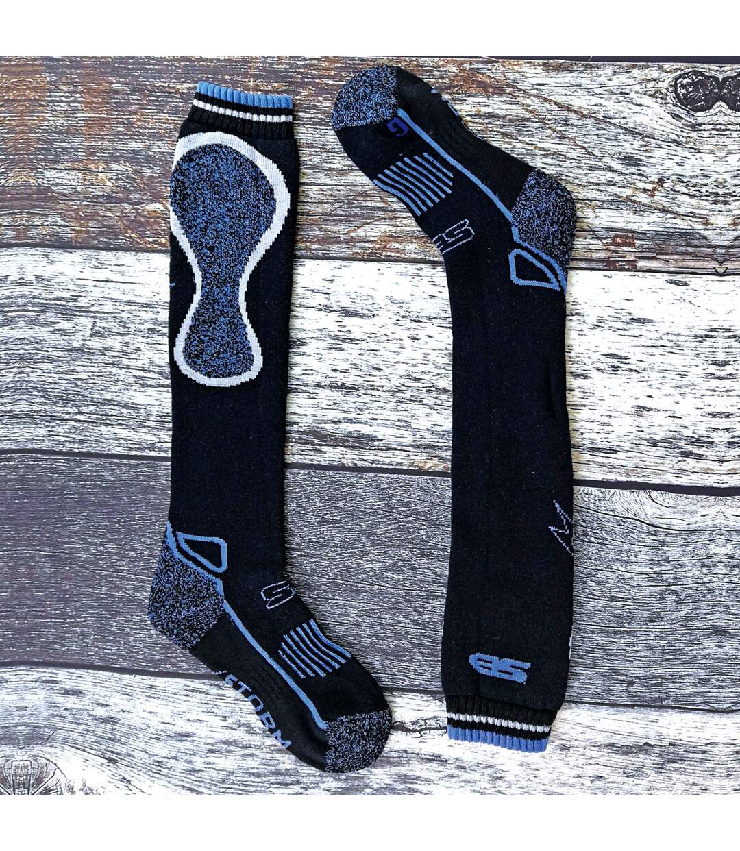 1 Pack Ladies Long Knee High Wool Thermal Equestrian Socks-3