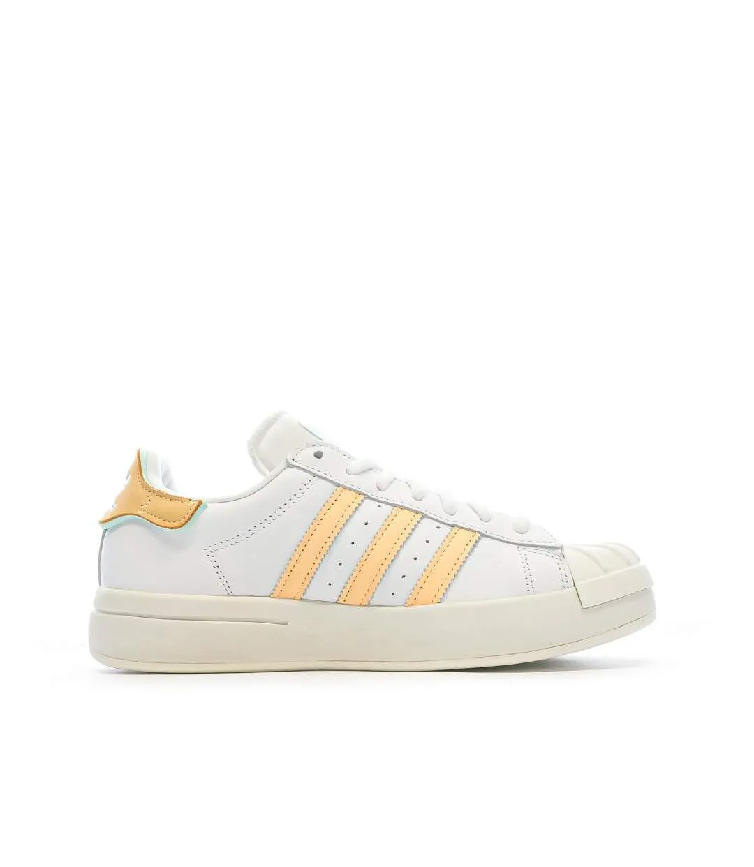Baskets blanche/verte femme adidas superstar ayoon-2