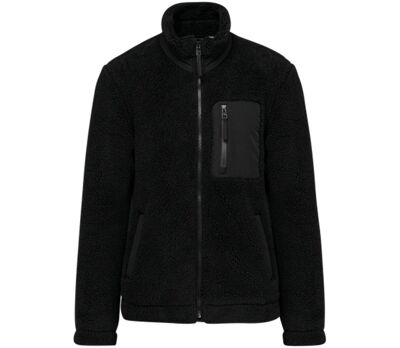 Veste en sherpa - Unisexe - PAT604 - noir