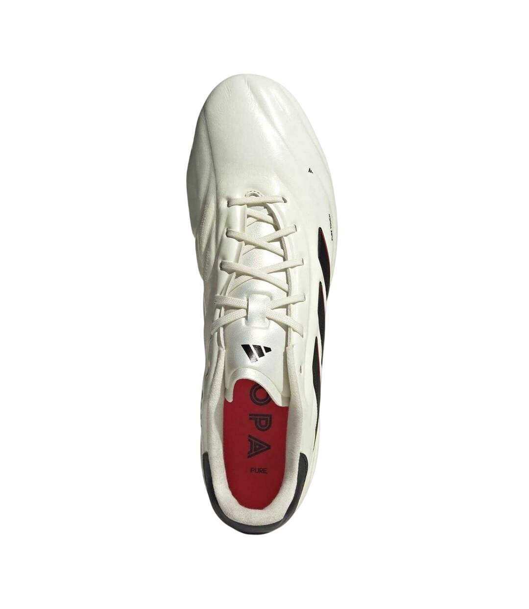 Mens Copa Pure Elite Calf Leather Firm Ground Football Boots White Black Red Adidas-4