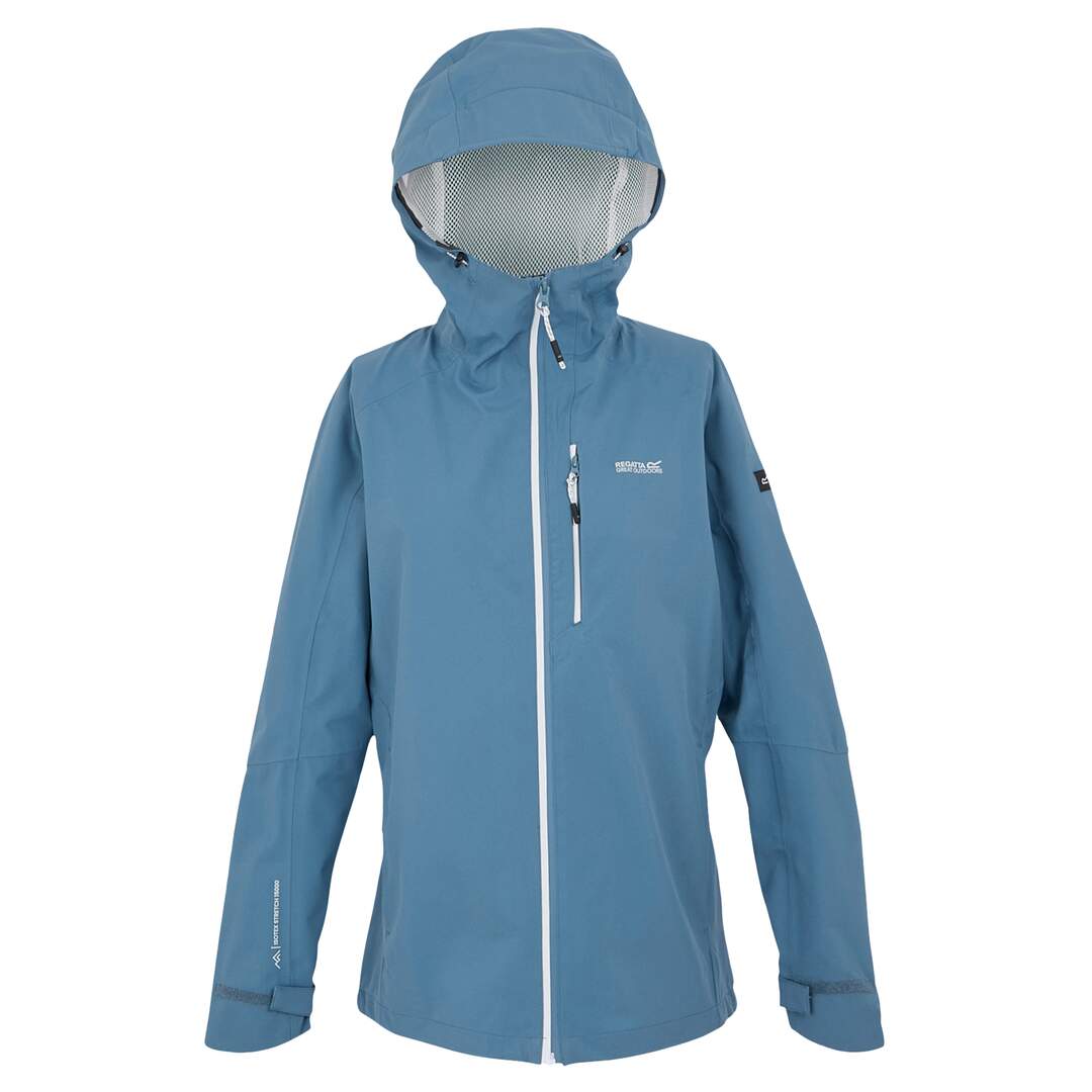 Veste imperméable birchdale femme bleu de gris Regatta-1