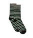 Pack of 3  Mens stripe socks  green Maine-2