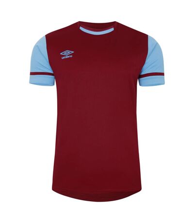 Mens cavelle jersey t-shirt new claret/sky blue Umbro