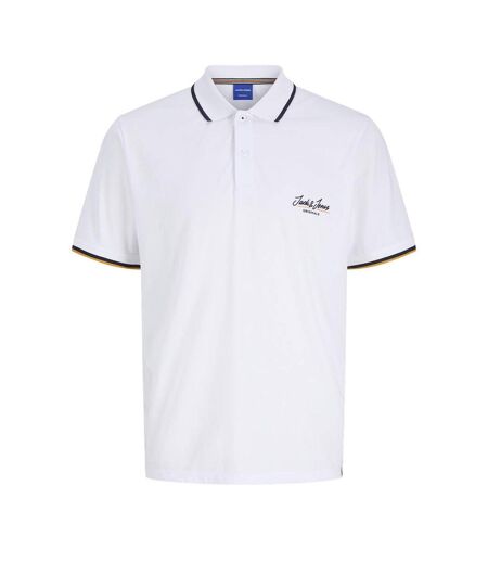 Polo blanc homme jack & jones jorten
