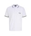 Polo blanc homme jack & jones jorten-1