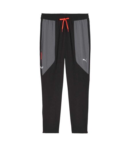 Mens Flex Woven Joggers Black Grey Puma