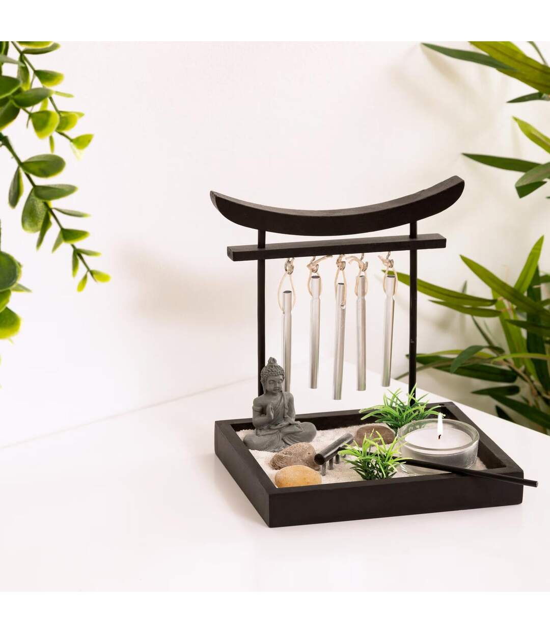 Jardin Zen Grelots 16cm Noir-3