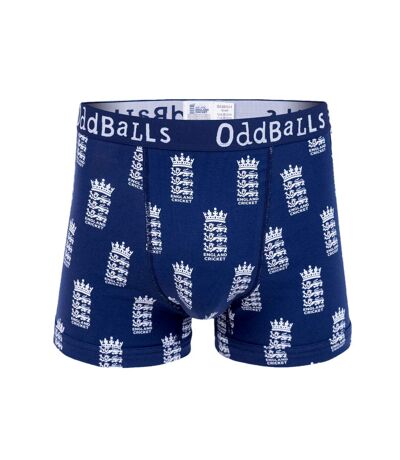 OddBalls Mens England Cricket Boxer Shorts (Blue/White) - UTOB196