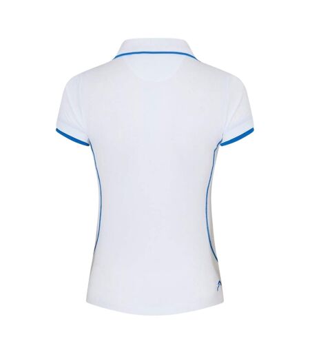 Polo Motif/style Détail Contrasté Club Italy Femme Blanc Head