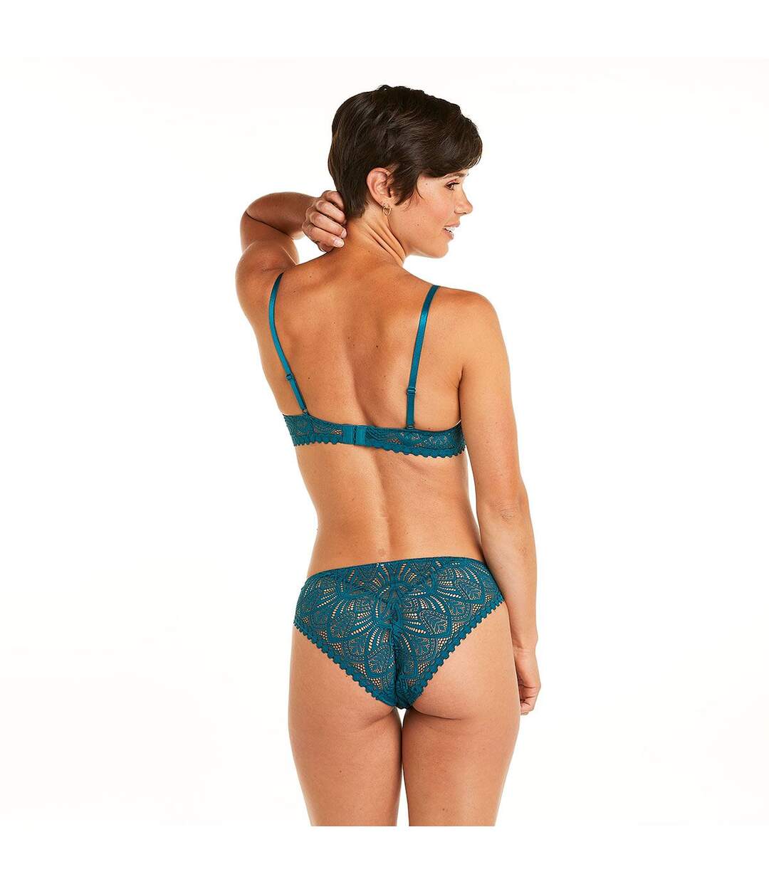 Soutien-gorge ampliforme coque moulée turquoise Sarong