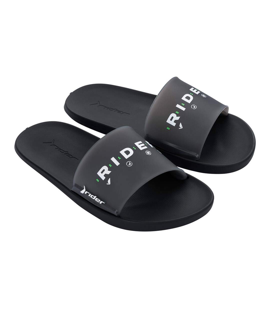 Claquettes Homme Noir Blanc Rider-3