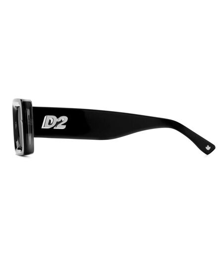 Mens Rectangular Sunglasses 52cm Black Grey DSquared2