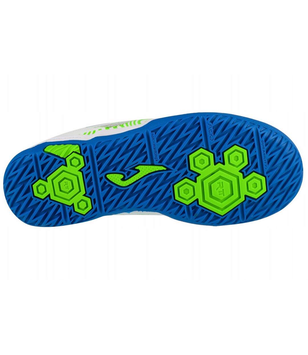 Childrens/kids Evolution Leather Football Shoes White Joma-4